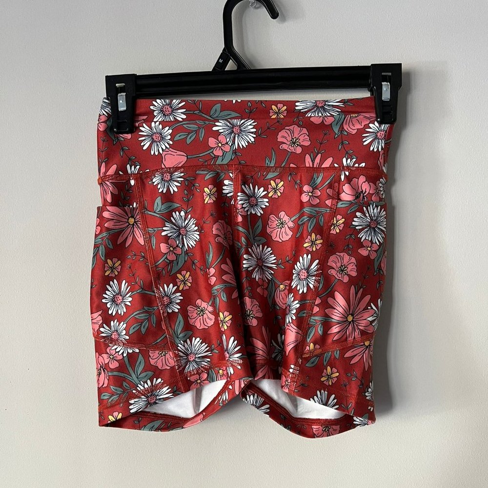 Floral bike shorts XS